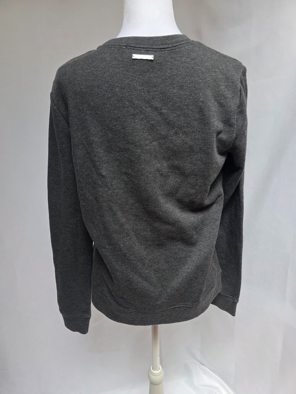 Michael Kors Gray Embellished Rhinestone Floral Crewneck Sweater Size S - Picture 3 of 9